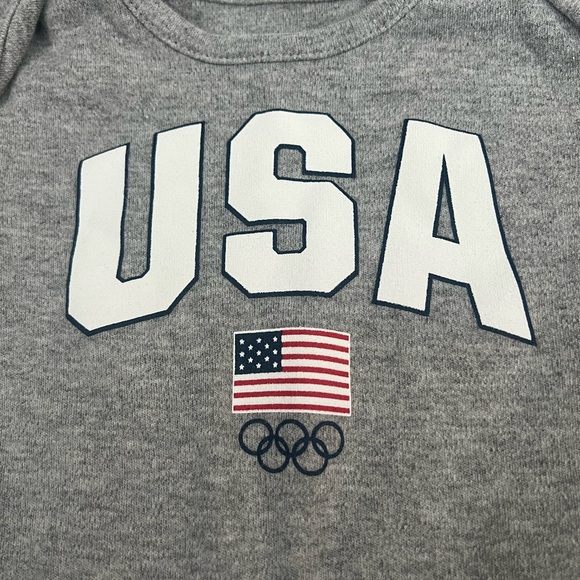 Kids Gray USA Onesie 12 Months - Picture 4 of 6